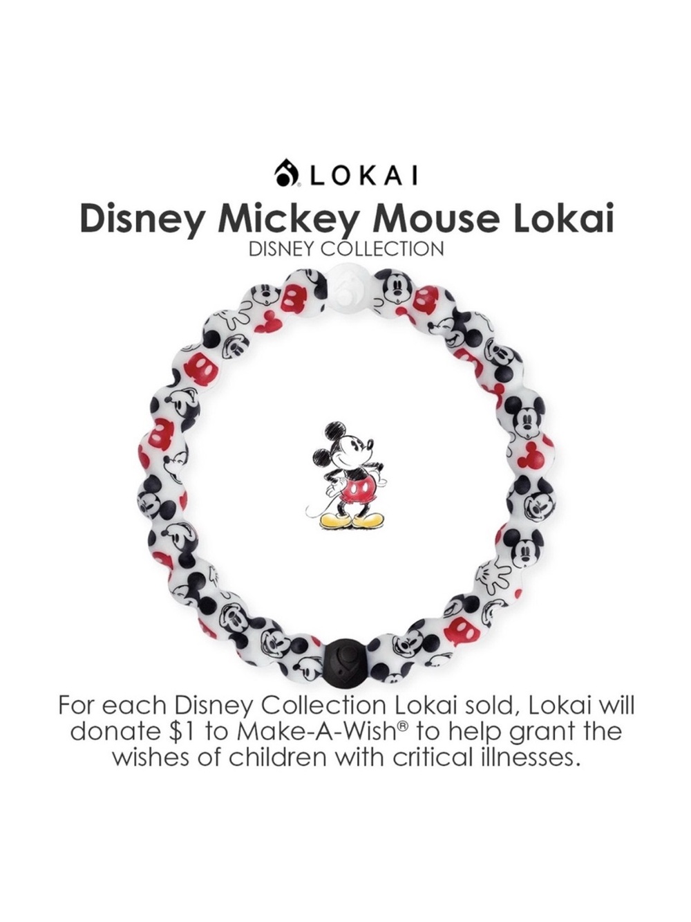 LOKAI Disney Mickey Mouse Lokai DISNEY COLLECTION NEW